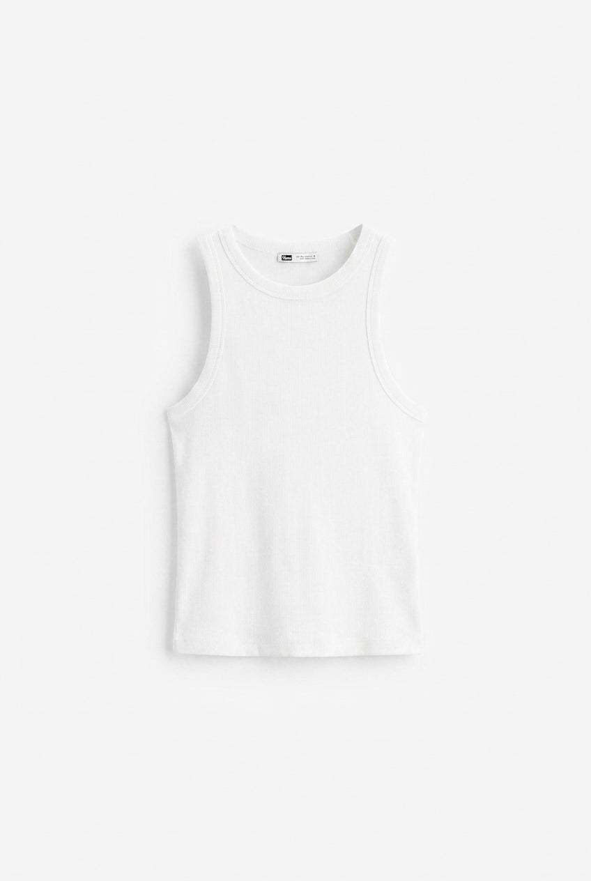 Hems Ribbed Tank Top