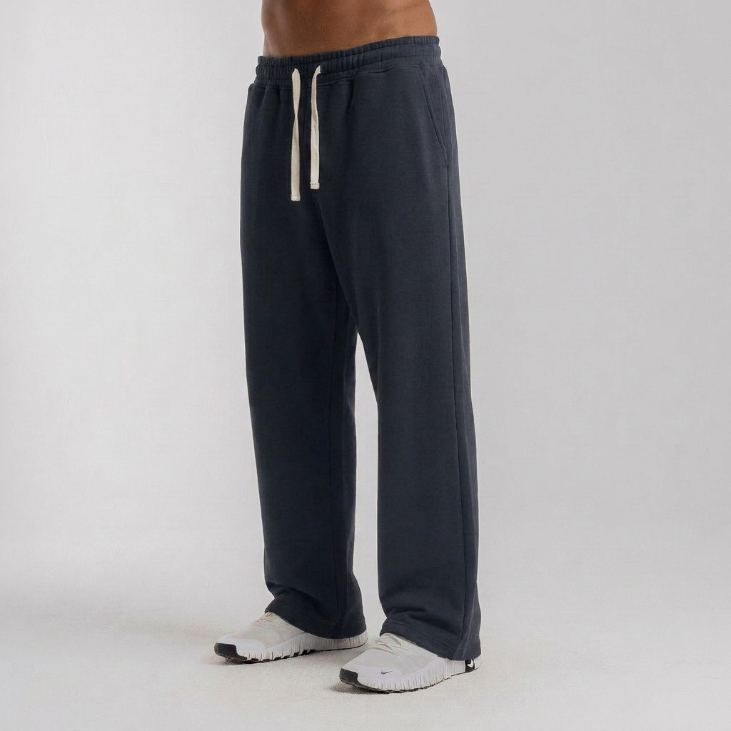 Hems Wide Leg Sweatpants