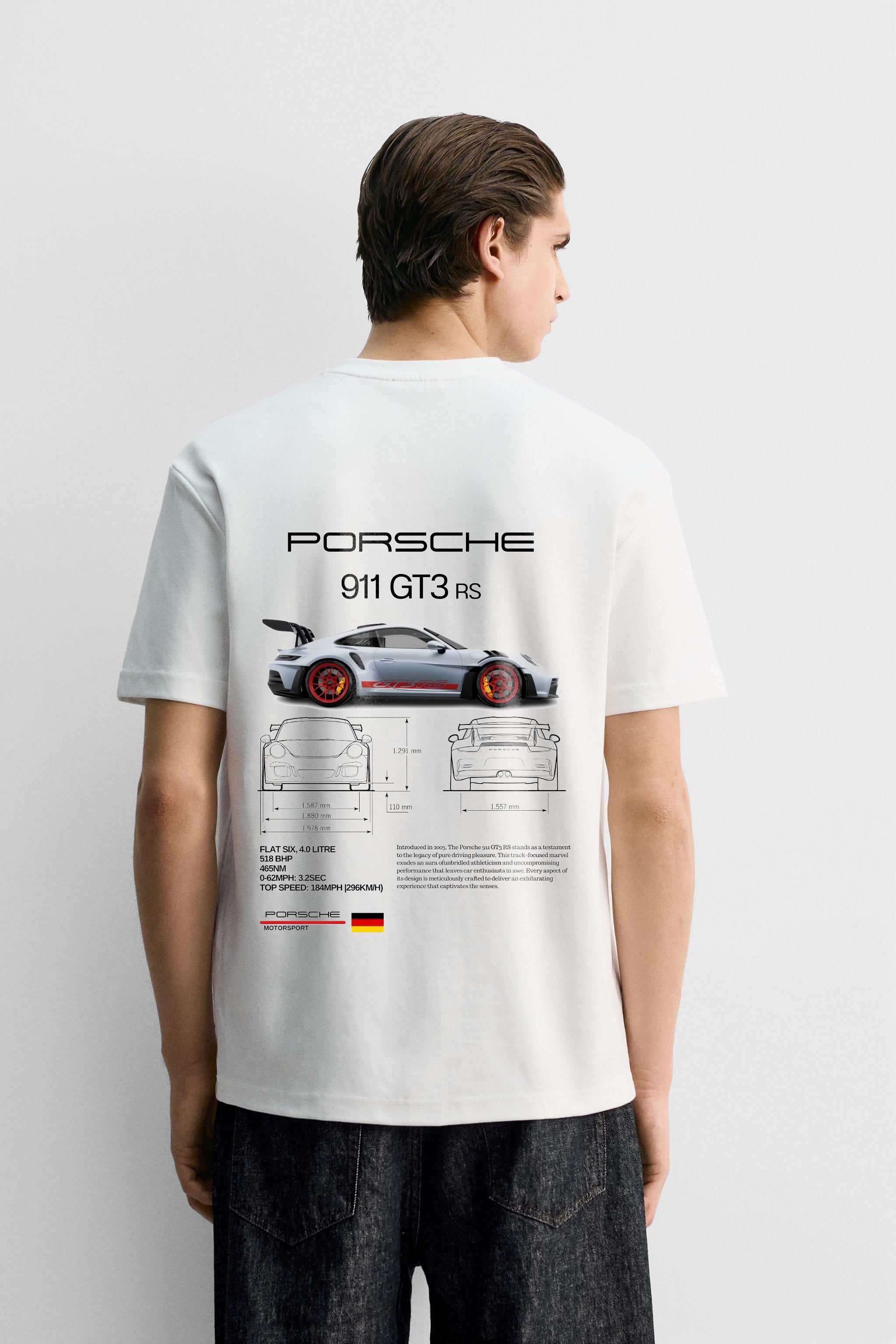 Cairo Garage Porsche 911 GT3 RS Spec Sheet Tee