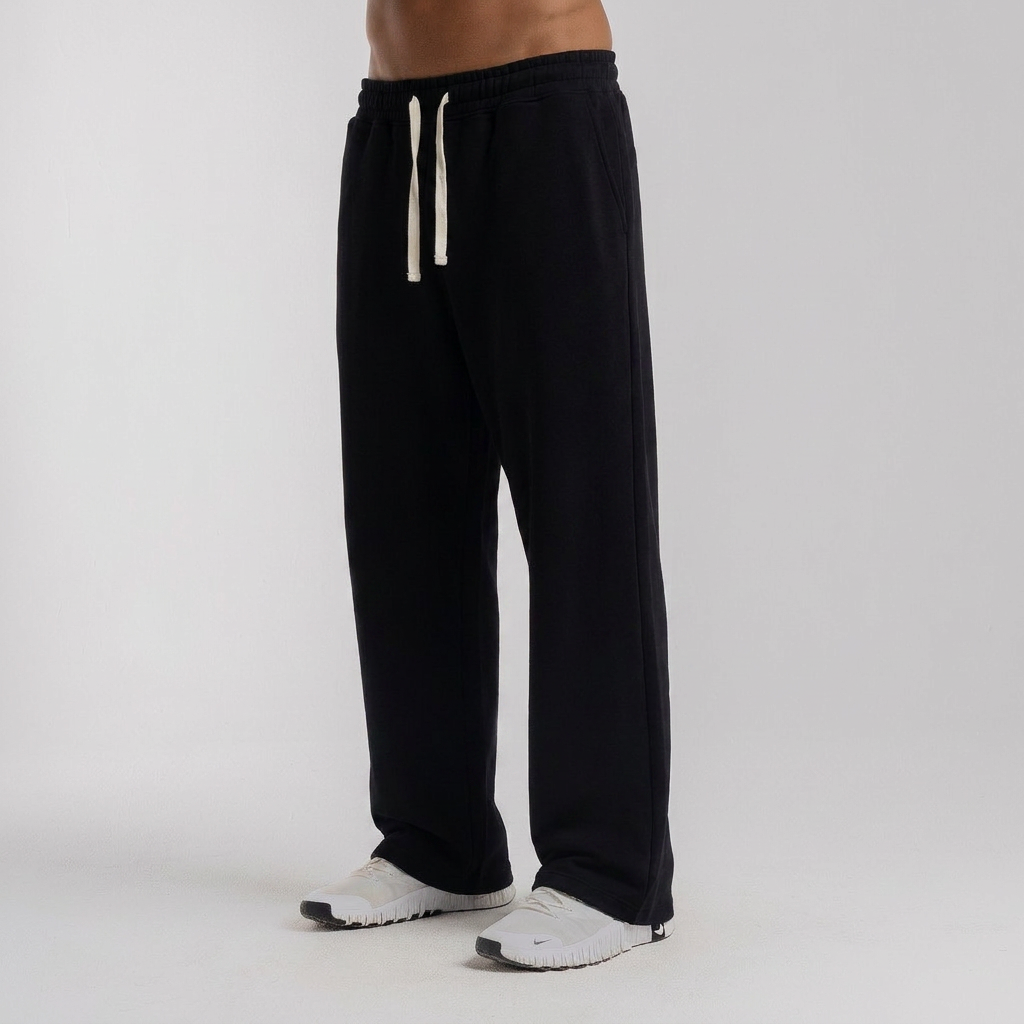 Hems Wide Leg Sweatpants