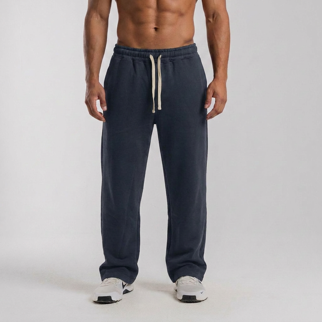 Hems Wide Leg Sweatpants