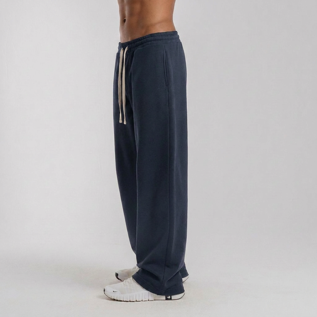 Hems Wide Leg Sweatpants